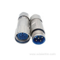 M23 power connector 6 pin female straight connectors